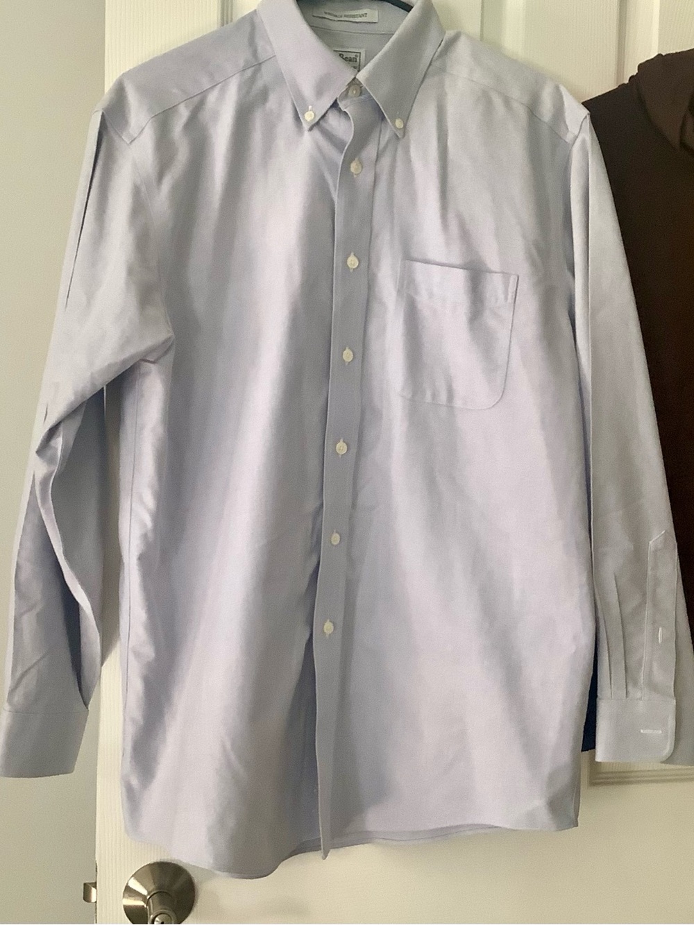 L.L. Bean Light Blue Chambray Button-Down Dress Shirt